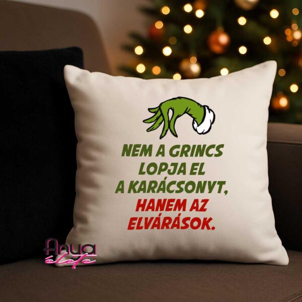 Nem a Grincs lopja el a karácsonyt - párna