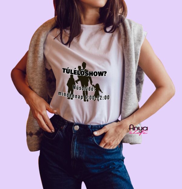 Túlélőshow sziluett - póló