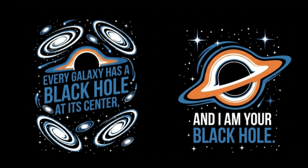 Every galaxy has a black hole - páros póló
